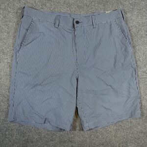 PGA TOUR Golf Shorts Mens 38 Blue Check Active Waistband Stretch Performance
